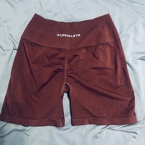 Alphalete Chocolate Brown Active Shorts